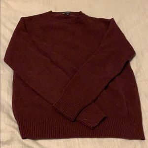 J. Crew Sweater Men’s M, 100% Lambs Wool, Maroon